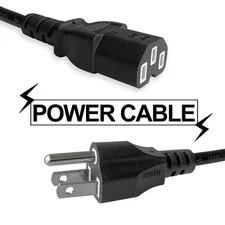 Computer Power Cord Cable Desktop Computer Printer TV - 6ft C13 C-13