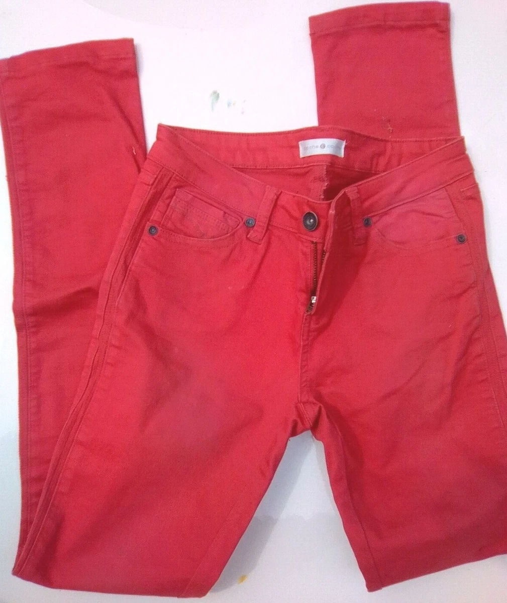 Jean Cache Cache Taille 36 - Couleur Rose - Coupe Bootcut Droit