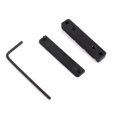 Ersatzteil Br&uuml;cke Mutter geschlitzt 43 mm schwarz f&uuml;r 4 Saiten Akustikgitarre Bass