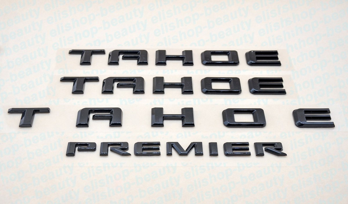 Gloss Black Tailgate Premier Emblem – Fits Chevrolet Tahoe & Suburban – OEM Style