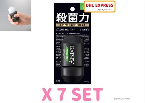 MANDOM JAPAN GATSBY PREMIUM DEODORANT ROLL-ON AQUATIC CITRUS 60ml X 7 SET