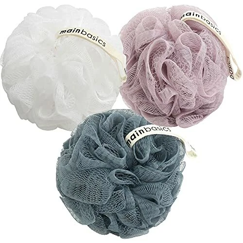 Soft Exfoliating Body Scrubber Shower Sponge Bath Loofah 3 CT eBay