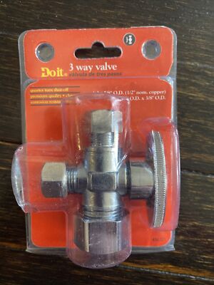 Do It Best 3 Way Valve 5/8 Comp X 3/8 Comp X 3/8 Comp