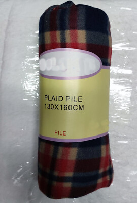 VESTIAMO CASA - Plaid Coperta in pile con Decoro Scozzese - 125x150 cm – On Line Happy Casa Store