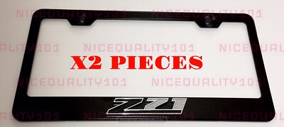 Chevy Z71 4x4 3D Logo Black Stainless Steel License Plate Frame