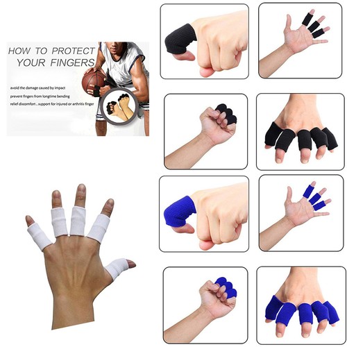 Finger Guard Pads Support Arthritis Sleeve Trigger Fingers Sports Aid Bandage eBay