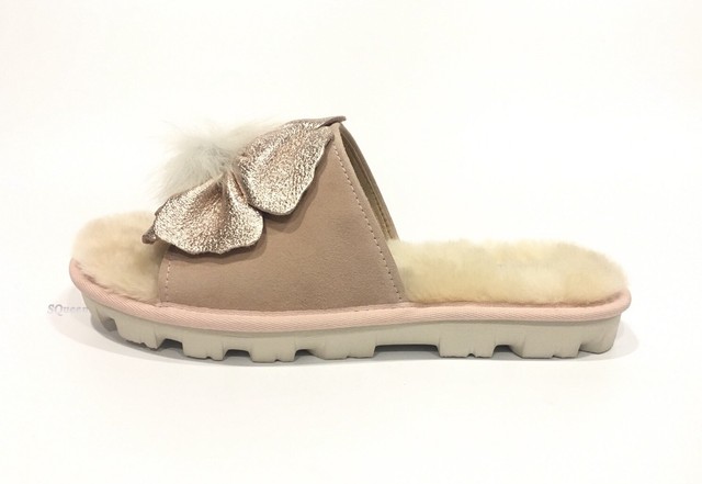 UGG Pretty Slide Fashion Baby Sheepskin Toscana Fur Slides Slippers Size 8 US for sale online | eBay