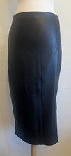 Women s Faux Leather Midi Skirt Express Black Size M