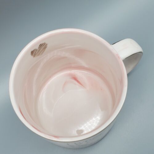 Dog Lovers Coffee Mug Cup Tea Pink Marble Gold Accent Better Life Hendson 11.5oz - Picture 3 of 7