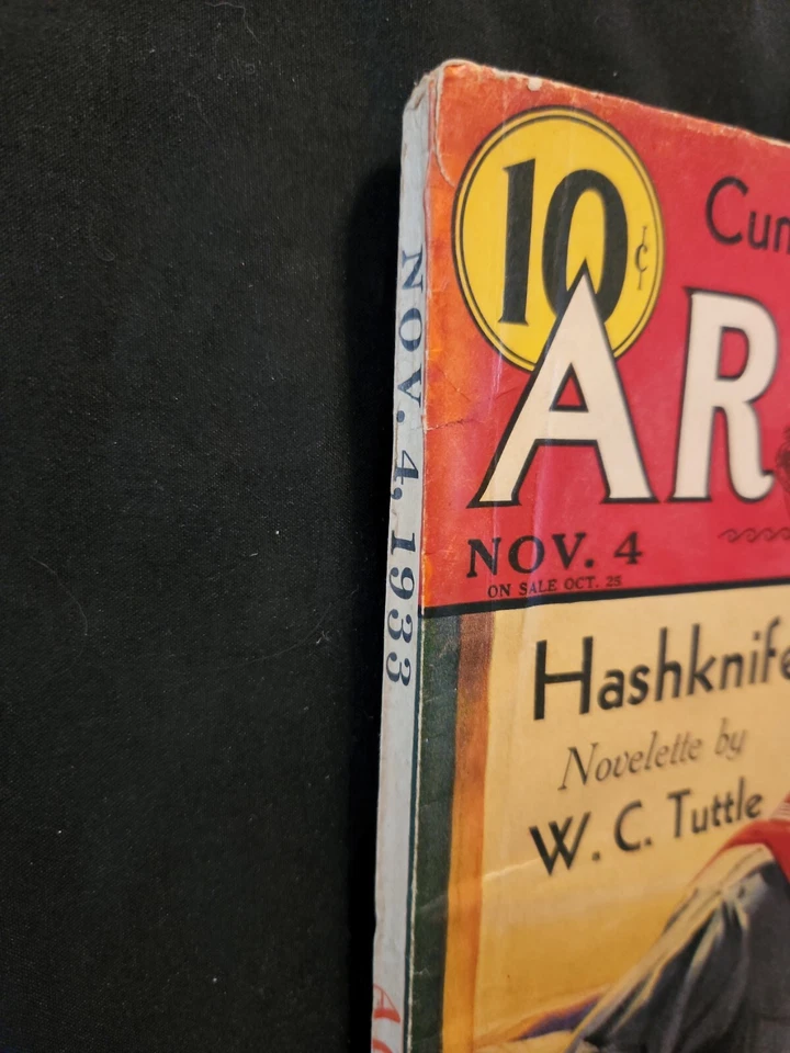 Argosy Magazine November 4 1933 Hashknife Novelette by WC Tuttle Foto 2 de 4