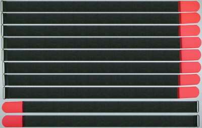 20x Klett-Kabelbinder NEON ROT – 50 Cm Lang, 50 Mm Breit, Wiederverwendbar Mit Metallöse