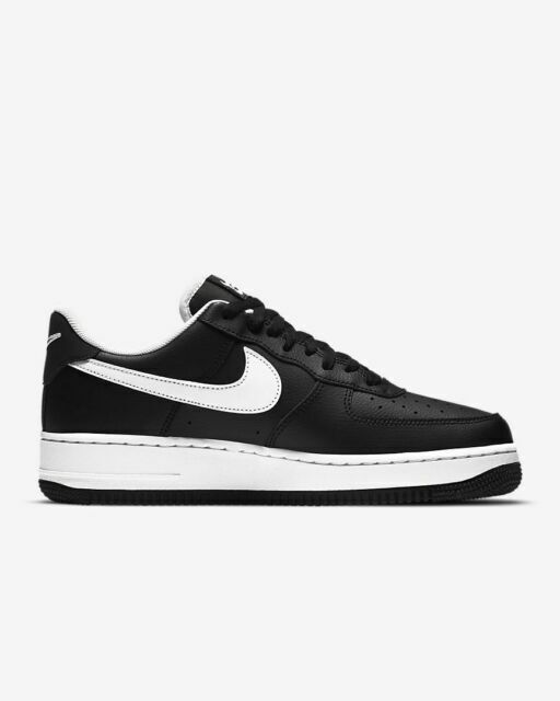salty language Downward Size 9 - Nike Air Force 1 Double Swoosh - Black White for sale online | eBay