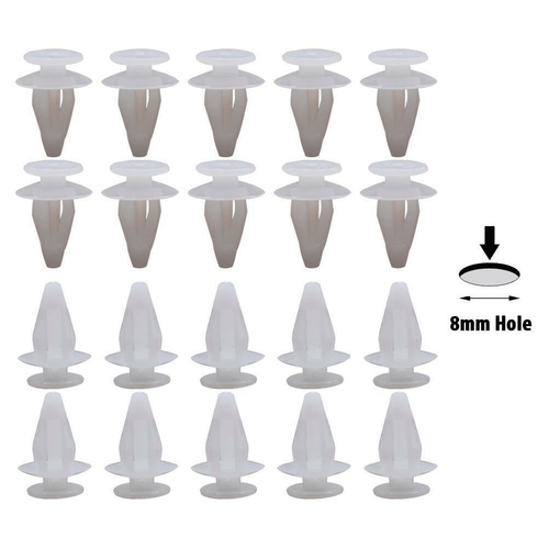 100X Bumper Clips Car Clips Fasteners Push Retainer Kit Auto Push Pin Rivets Set - Bild 11 von 11