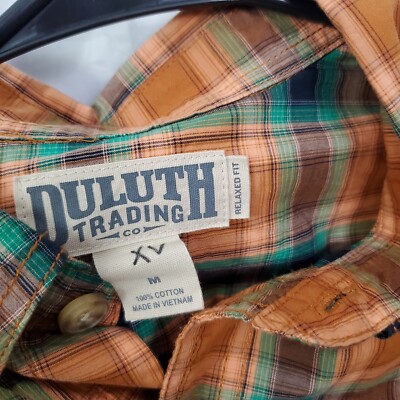 Chemise boutonnée homme Duluth Trading Co 2XL jaune coupe