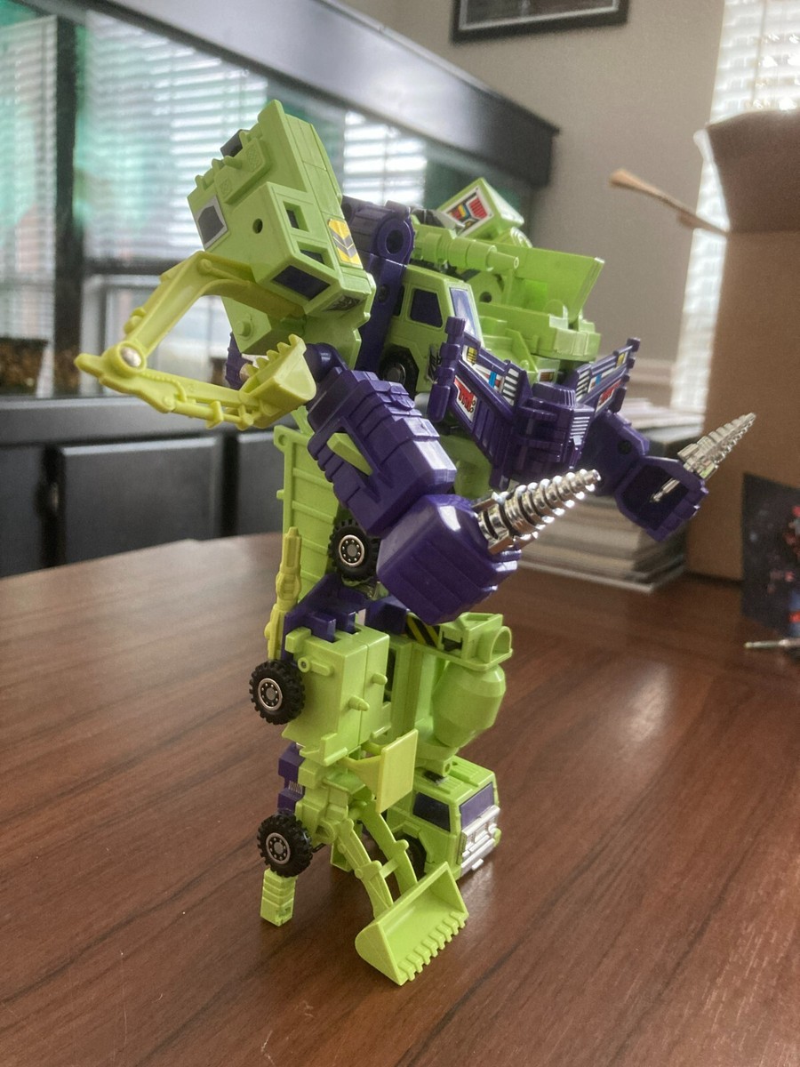 G1 Devastator (all 6 Constructicons) vintage Transformers