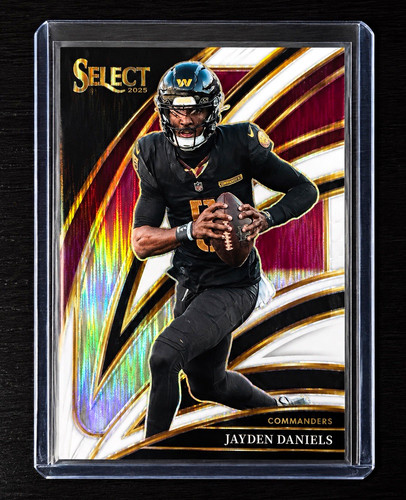 Panini 2025 Select Jayden Daniels Club Level White Shock Prizm #691 /799