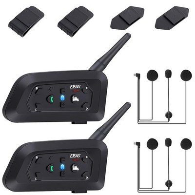 GaiRen V6 Pro Motorcycle Helmet Bluetooth Intercom Headset 1200M 2 People