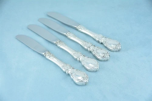 4 Reed & Barton Francis I Sterling 6-3/8" HH Butter Spreader Knife No Mono