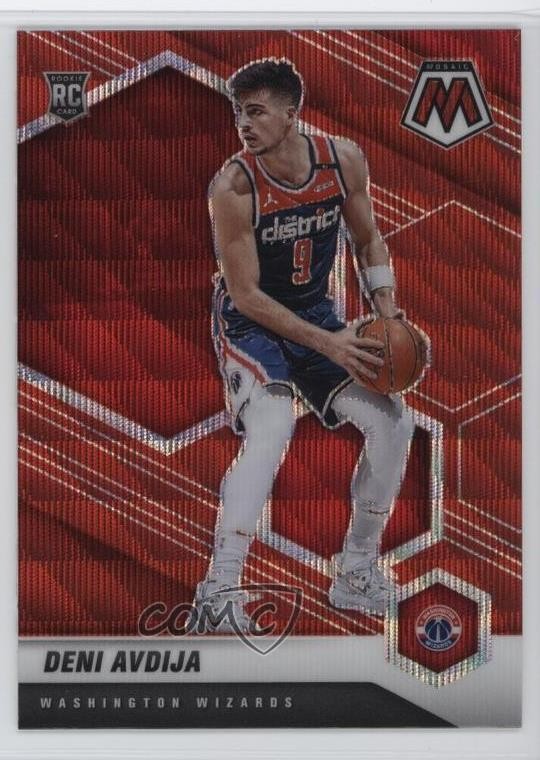 2020-21 Panini Mosaic Rookie Mosaic Red Wave Prizm Deni Avdija #217 0rz7