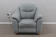 G Plan Jackson Galera Smoke Fabric Power Reclninig Armchair