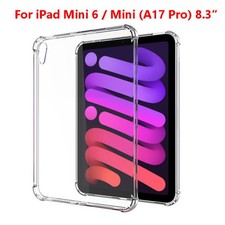 For iPad Mini 6 / Mini A17 Pro 8.3-inch 2024 Shockproof TPU Cover Clear Case