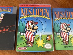 NES Open Tournament Golf (Nintendo) In Box, Excellent Condition CIB Game