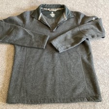 Kuhl Pullover Sweater Mens Small Gray Half Zip Fleece Lined Outdoor Hiking Warm