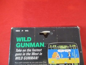 Wild Gunman (Nintendo NES) COMPLETE w/ Box manual game WORKS!