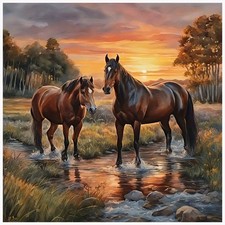 Horse Diamond Painting Kits for Adults, Animal Diamond Art Kits for Adults Be...