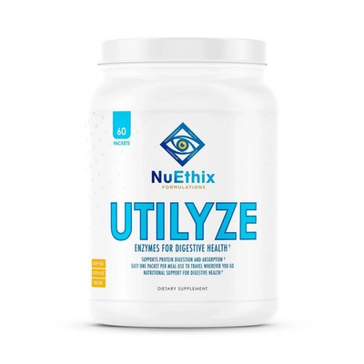 NuEthix Formulations Utilyze Enzymes for Digestive Wellness 60 pkts pancreatin