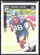 2018 Optic #141 Jordan Akins Houston Texans RC Rookie Card SILVER HOLO!. rookie card picture