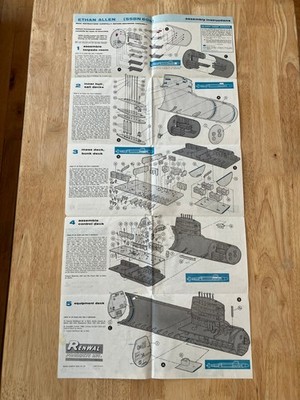 Renwal Ethan Allen (SSBN 608) Submarine Model Kit Instructions
