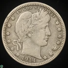 1914-D Barber Liberty Head Quarter - Fine Details
