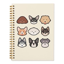 HESQFBH Cute Dog Notebook Journal for Teen Girl, Dogs Journaling