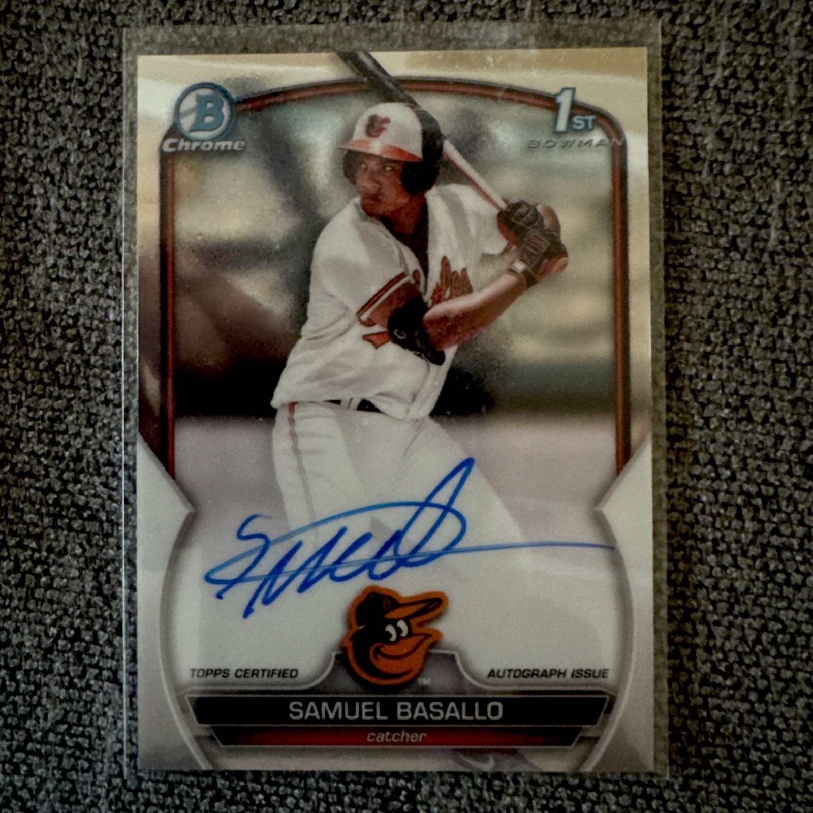 2023 Bowman Chrome Prospects Autograph Samuel Basallo #CPA-SB