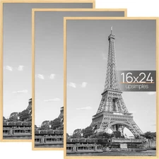 Upsimples 16x24 Picture Frame Natural Scratch-Proof - 3 Pack