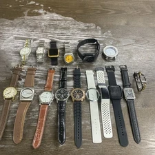 Lot of 16 Watches Various Brands 4 of which are Smart Watches READ!!! Desc