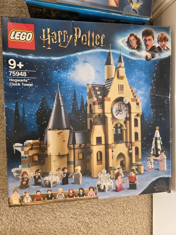 LEGO 75948 Hogwarts Clock Tower Building Set with Minifigs, Instructions & box