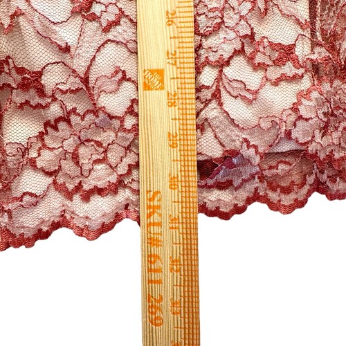 Vintage Dress Women’s Medium Pink Lace Babydoll Coquette Empire Waist Y2K NWT - Picture 5 of 8