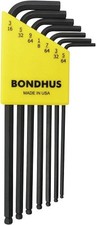 Bondhus 10945 - Set 7 Ball End L-Wrenches 5/64-3/16" - 1EA