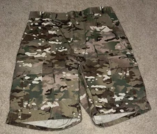 Men's US Military ACU OCP Multicam Camo - CARGO SHORTS - MEDIUM - 35 Inch Waist