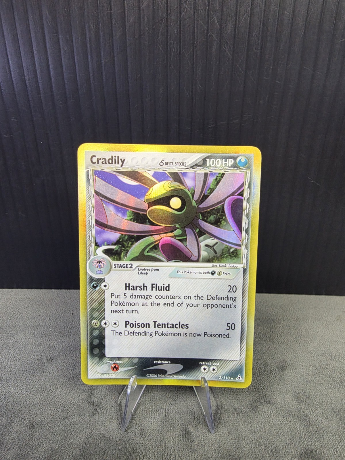 Cradily 2/110 EX Holon Phantoms Holo Pokémon TCG Rare Vintage Trading Card NM!