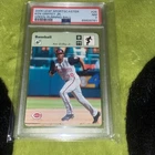 2004 Donruss Leaf Sportscaster Ken Griffey Jr /45 SSP #25 Green PSA 7 Rare Reds