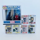 Lot of 7 Funko Bitty Pop Mini Figures Disney Marvel Spider-Man Wall-E Lite Brite