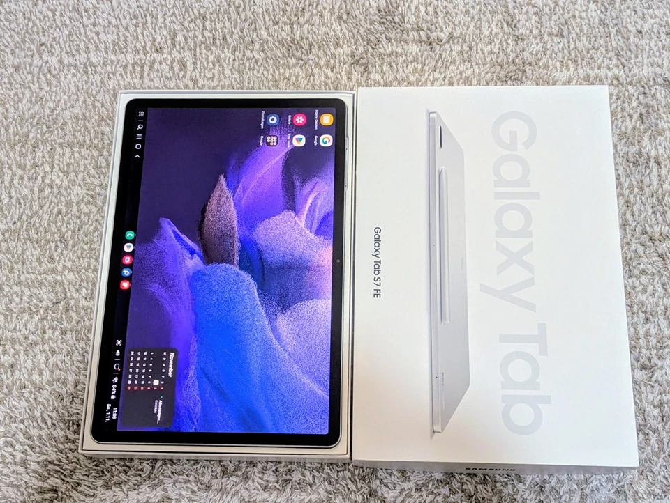 Samsung Galaxy Tab S7 FE Wi-Fi 12,4 Zoll Tablet 64GB Mystic Silver - Sehr Gut - Bild 2 von 4