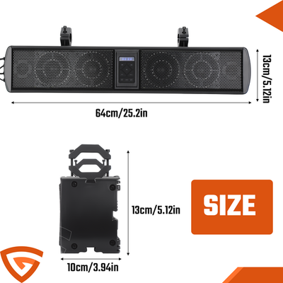 26'' RGB UTV Sound 26in RGB UTV Sound Bar 500W Bluetooth Speaker