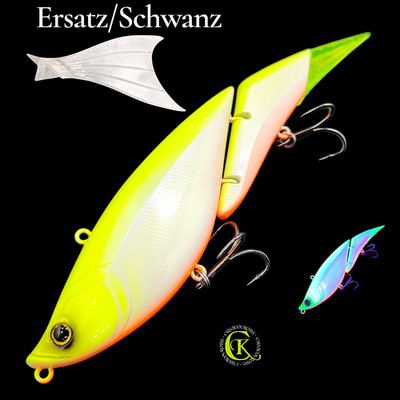 Swimbait UV Hardbait Twitchbait Glider Wobbler Runner Jerkbait Kunstköder Zander