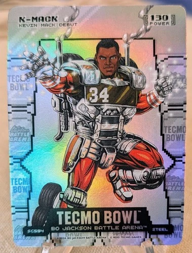 2026 Bo Jackson Battle Arena Tecmo Bowl K-MACK Kevin Mack Silver Coin Flip Steel