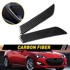 2pcs Carbon Fiber Interior Door Handle Cover Fit Hyundai Genesis Coupe 2013-2016 2pcs Carbon Fiber Interior Door Handle Cover Fit Hyundai Genesis Coupe 2013-2016