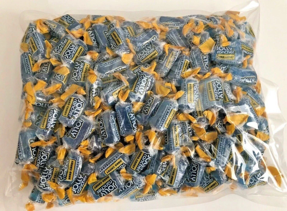 Caramelo duro a granel Blue Raspberry Jolly Ranchers recién envuelto - Bolsas de 1 lb o 2 lb Foto 2 de 4